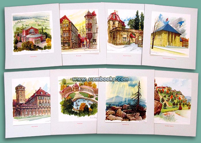 Gustav Lüttgens watercolors bayreuth