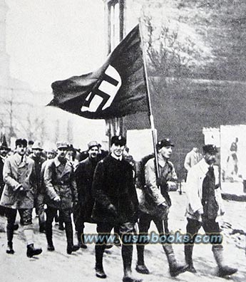 Hitler Movement, early Nazi swastika flag