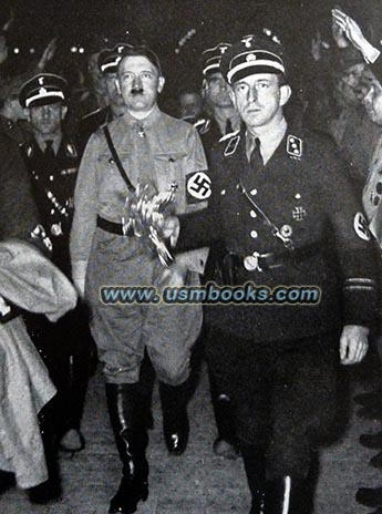 Hitler, Sepp Dietrich, Rudolf Hess, LSSAH