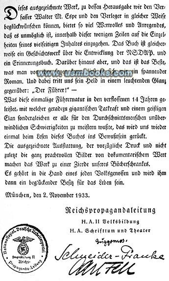 JosefSchneider-Franke Reichspropagandaleitung Berlin