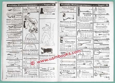 antique German tool catalog