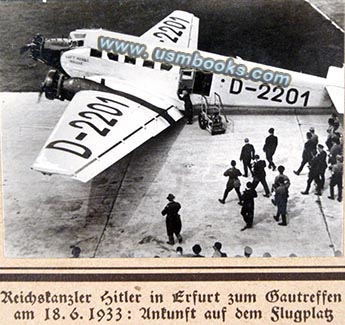Adolf Hitler Junkers airplane