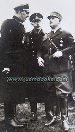 SA Stabchef Ernst Röhm, Reichsführer-SS Heinrich Himmler, SS-Gruppenführer Kurt Daluege