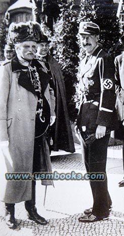 Generalfeldmarschall von Mackensen with Prinz August Wilhelm with swastika armband