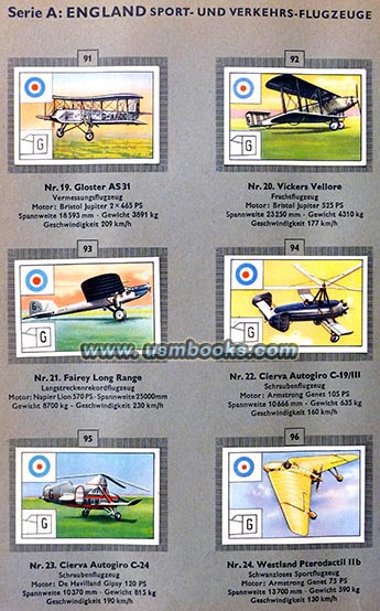 early British sport and commercial airplanes