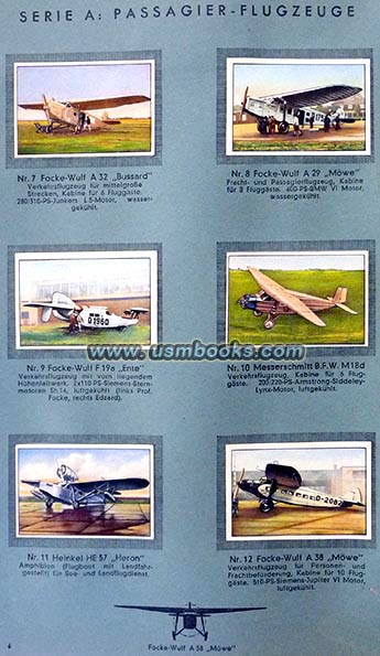 Focke-Wulf passenger airplanes