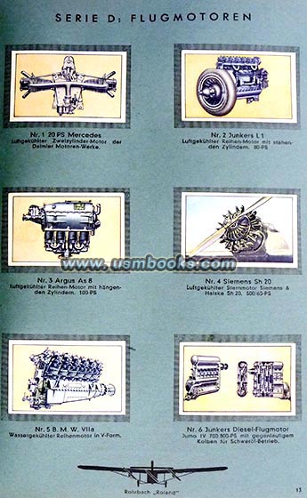 Mercedes, Siemens, Argus and Junkers airplane engines