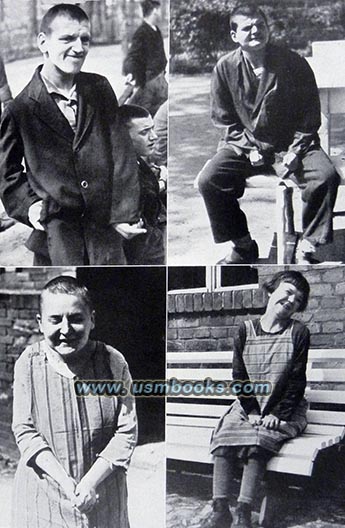 genetically inferior Germans, Nazi institutions for mentally defective people