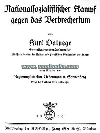 The National Socialist Battle against Criminality