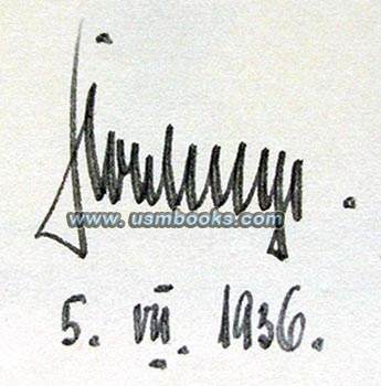 Kurt Daluege autograph