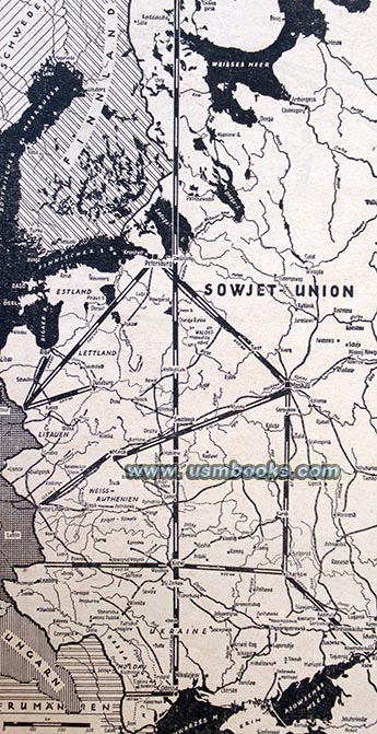 Nazi map Soviet Union