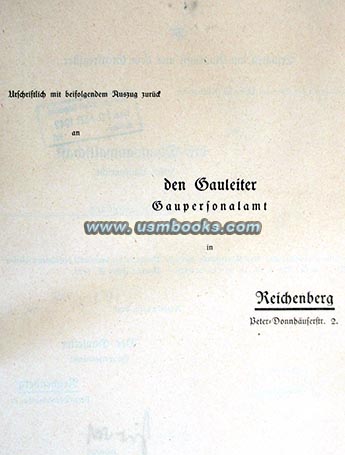 Gauleiter Sudetenland