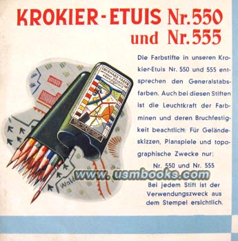 Wehrmacht map pencil case