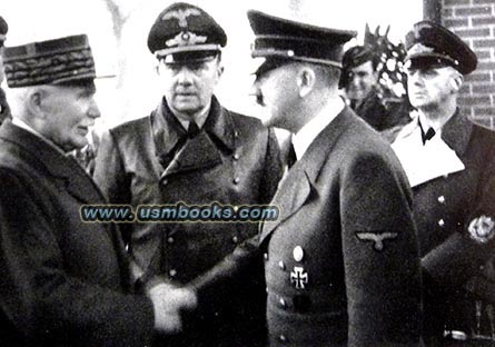Marshal Petain, Adolf Hitler, Joachim von Ribbentrop