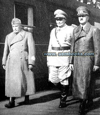 Mussolini, Goering, Hitler