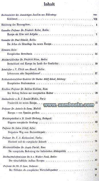 1943 Hanbuch Europa, Reichsminister des Auswrtigen Amt Joachim von Ribbentrop