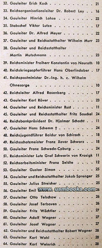 Das Führerkorps des dritten Reiches