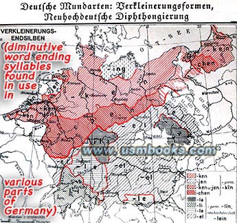 dialects spoken in different parts of Greater Germany
