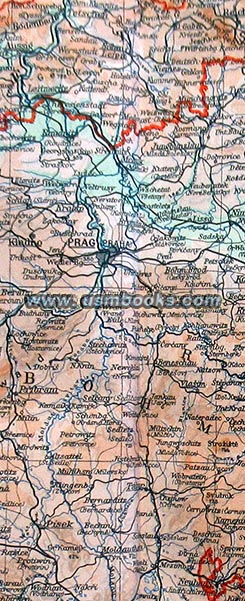 Prague, Sudetenland map 1940