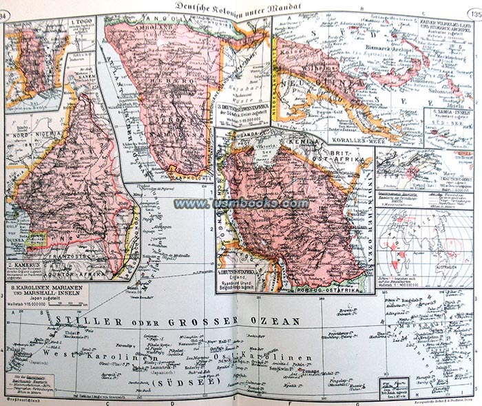 German colonies in Africa and the Pacific