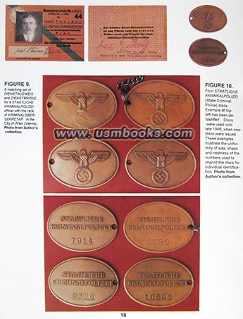 Gestapo and Kriminalpolizei discs