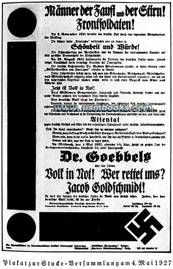 Goebbels propaganda poster