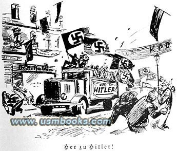 Hitler, Nazi swastika flags