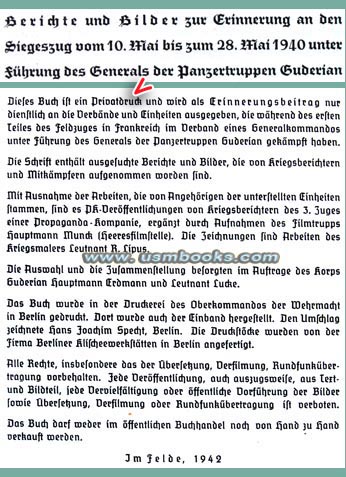 Korps Guderian. - Berichte und Bilder zur Erinnerung an den Siegezug vom 10. Mai bis zum 28. Mai 1940 unter Fhrung des Generals der Panzertruppen Guderian