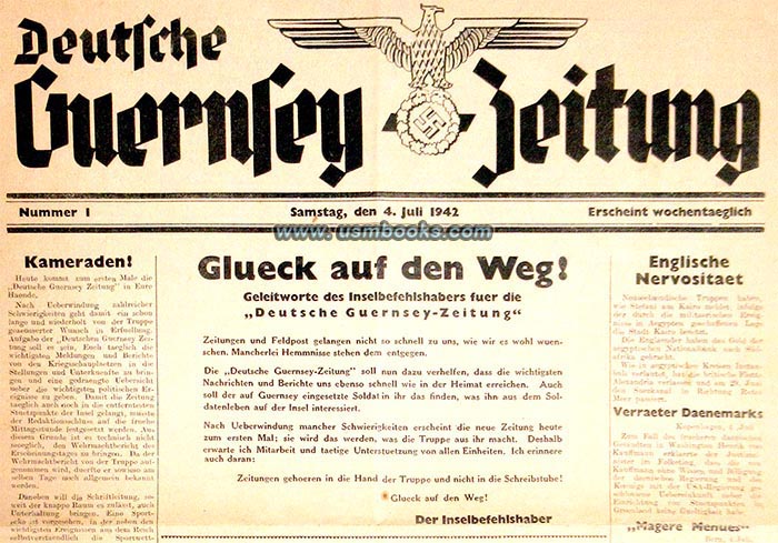 Deutsche Guernsey Zeitung Nummer 1