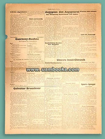 Deutsche Guernsey Zeitung, DAK, El Alamein news