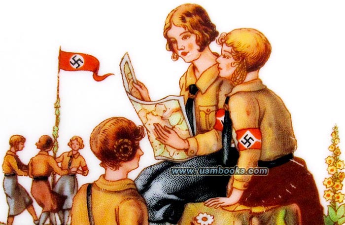 HJ armband, swastika banner