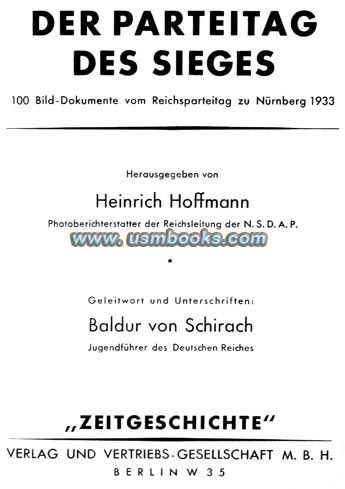 1933 Nazi Party Days Hoffmann Photo Book