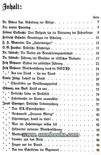 Nazi political leadership educational magazine, The Nazi Party Standard Bearers