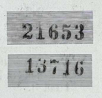 Der Hoheitsträger serial numbers