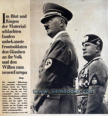 Hitler and Mussolini - the New Europe