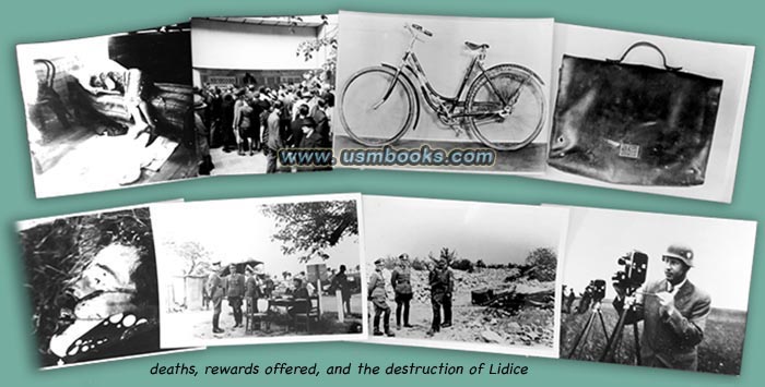 Heydrich Assassination photos, Lidice