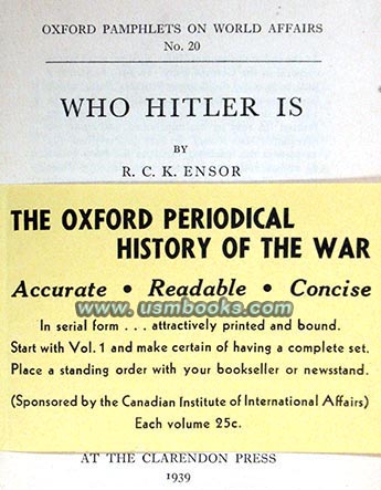 Canadian Institute of International Affairs advertising 1939