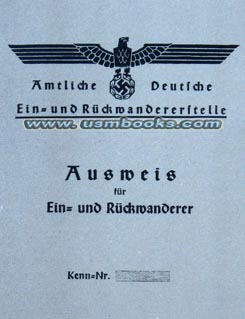 Ausweis fuer Ein- und Auswanderung