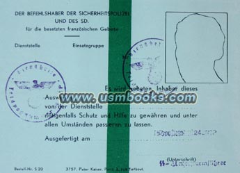 Sicherheitsdienst Ausweis