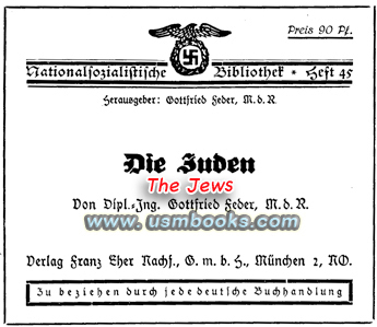 Die Juden, Gottfried Feder