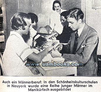 male manicurist in NY in 1933