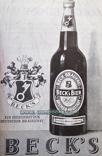 Third Reich BECKS beer advertising