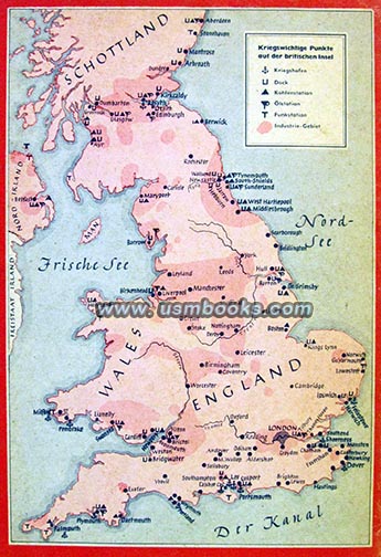 Nazi bombing targets in England