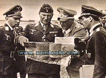 Reichsmarschall Hermann Goering; General der Flieger Loerzer; General der Flieger Jeschonnek