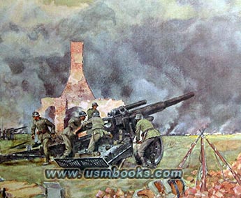 Franz Eichhorst Attack on Warsaw painting