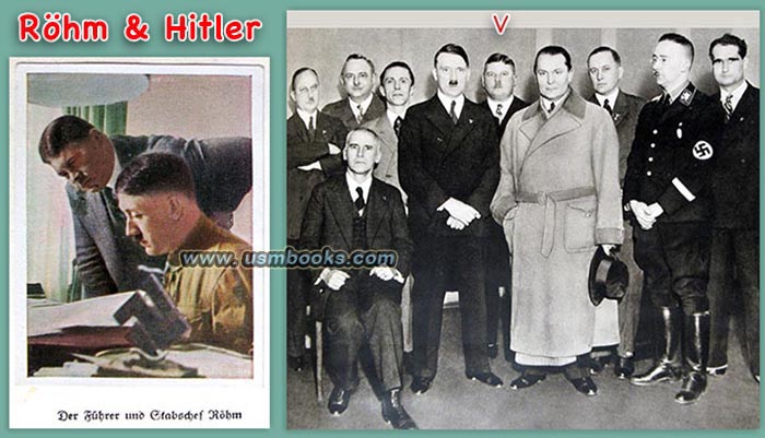 Ernst Röhm, Hitler, Himmler, Hess, Goebbels, Goring, Frick, Dare