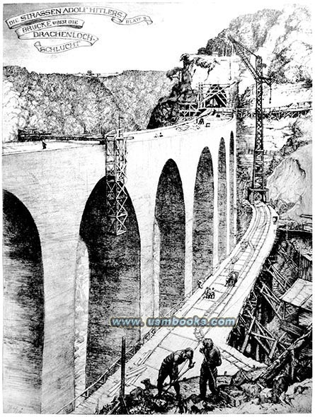 Adolf Hitlers Nazi freeway Drachenloch, die Strassen Adolf Hitlers