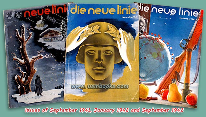 Die neue Linie September 1941, Die neue Linie Januar 1942, Die neue Linie September 1942