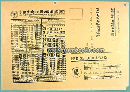 Preussisch-Sddeutschen Klassenlotterie 1938