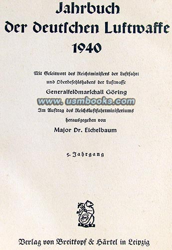 1940 Year Book of the Nazi Air Force
